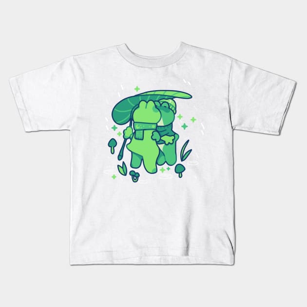 Kiss the Frog Kids T-Shirt by Lemonscribs